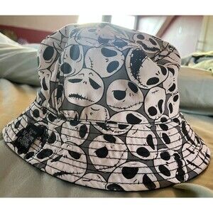 Disney Parks Bucket Hat - Jack Skellington - Faces New Without Tags See Pics
